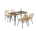Juego Comedor Terraza 4 sillas Sicilia