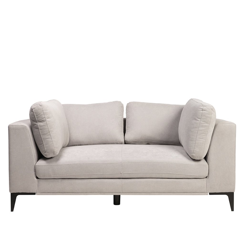 Sofá 2 cuerpos Alara gris claro