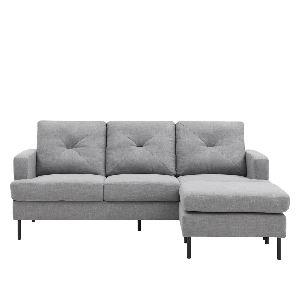 Sofá seccional Filippo gris