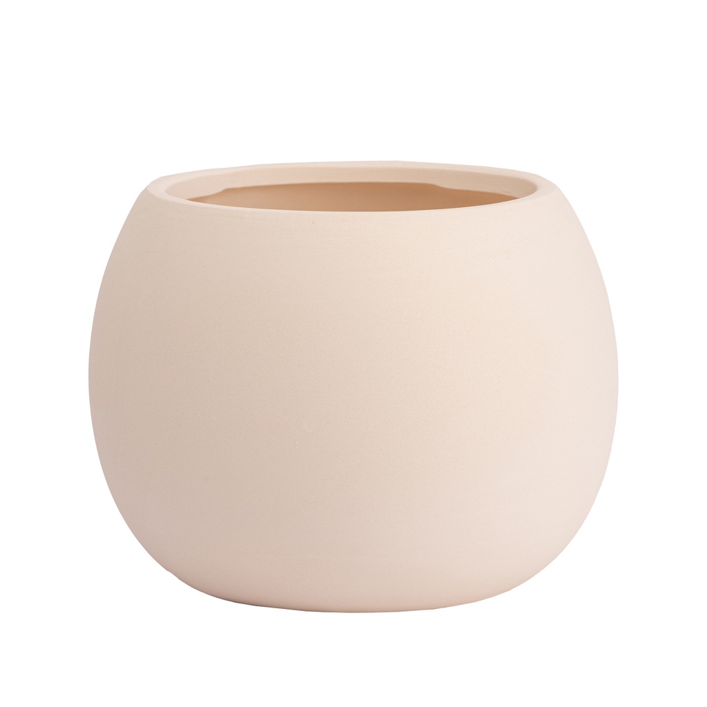 Macetero cerámica 18cm redondo