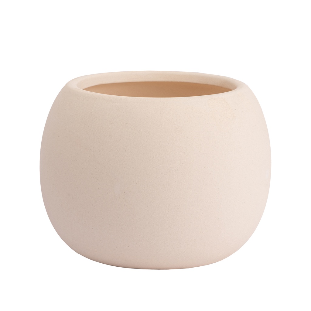 Macetero cerámica 14cm redondo