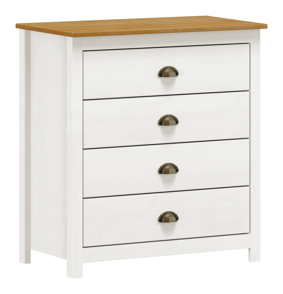 Cómoda Topazio madera 4 cajones