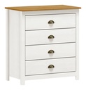Cómoda Topazio madera 4 cajones