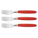 Tenedores mesa rojo set de 3 23362/370