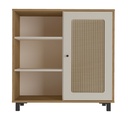 Buffet Charlotte roble-blanco