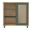 Buffet 1 puerta Charlotte Roble-Menta
