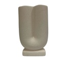 Florero cerámica tubular 12.5x20.3cm