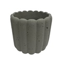 Macetero cerámica 13.5cm Nagoya gris