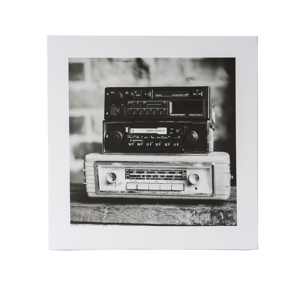 Canvas B&W retro 2 35x5cm