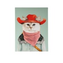 Canvas gato vaquero 30x40cm