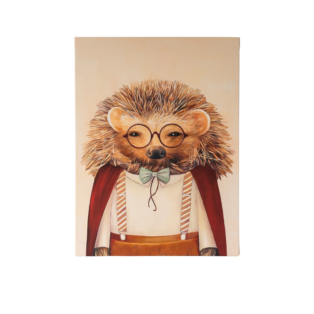 Canvas hedgehog 30x40cm