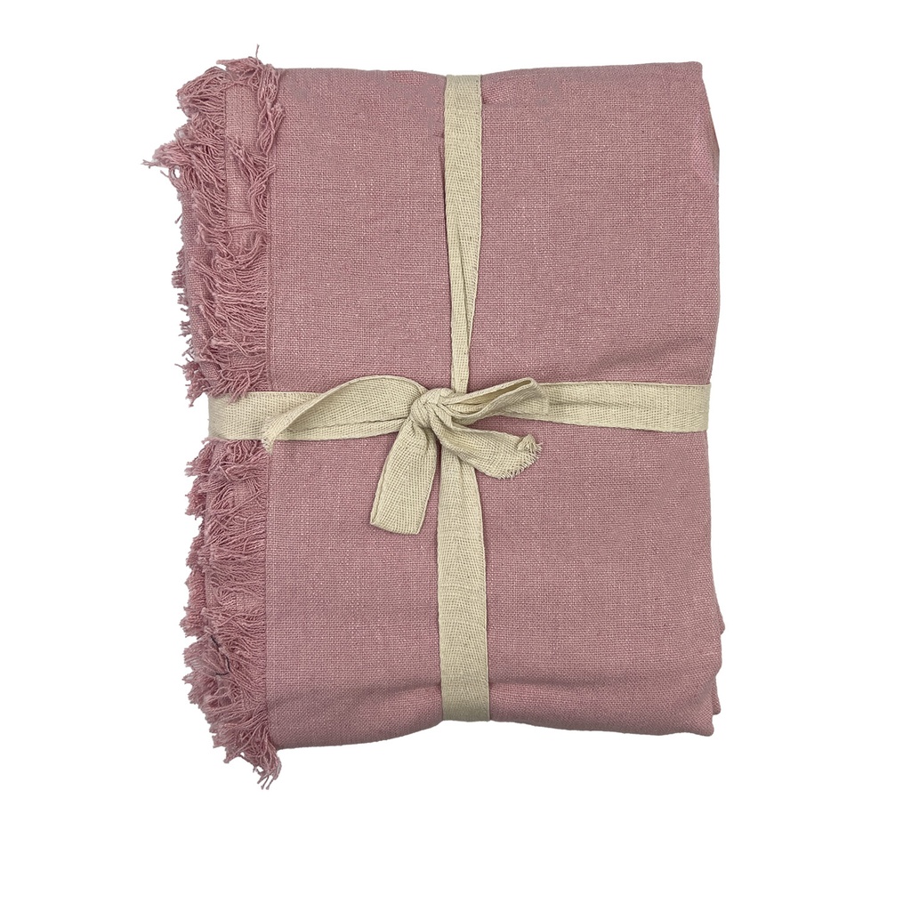 Mantel Slub rosa 150x250cm