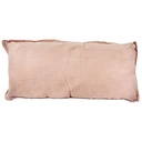 Cojín 45x100 gasa algodón rosa N+