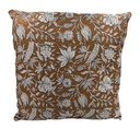 Cojín print flor ocre 45x45cm