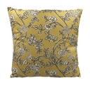Cojín 45x45cm print flor amarillo