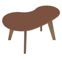 Mesa centro orgánica terracota