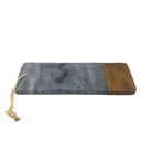 Tabla madera mármol gris 12x33x2cm