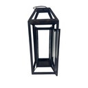 Farol metal vidrio 16x16x41cm