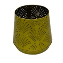 Portavelas dorado 10cm