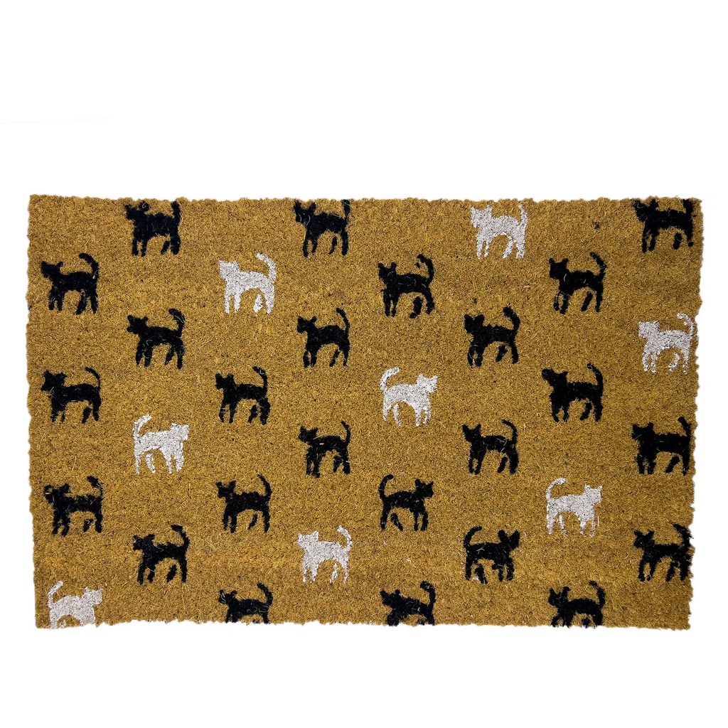 Limpiapies gatos BN 40*60