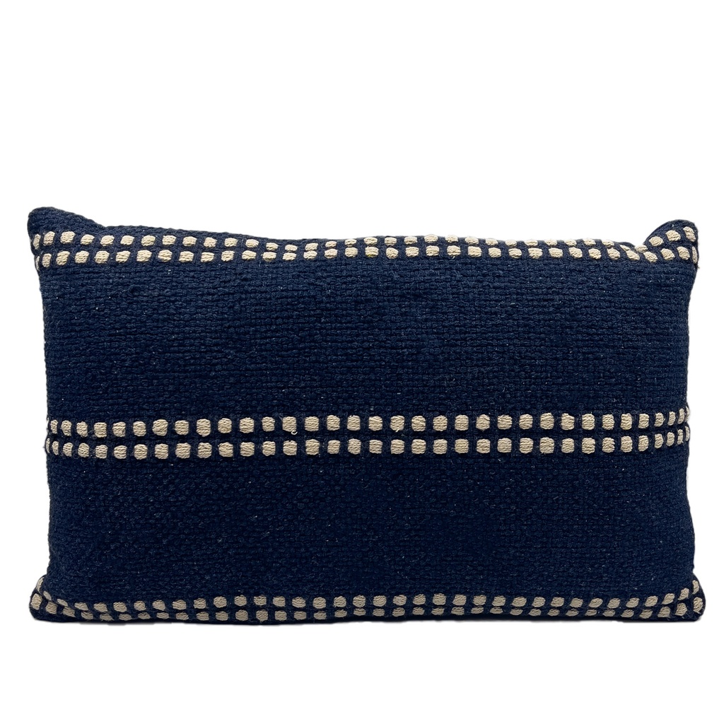 Cojín 30x50cm Líneas Azul N+ 