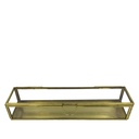 Caja deco dorada vidrio 24x6x4cm