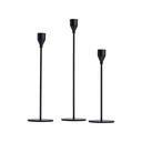 Set 3 candelabros negros
