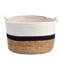 Canasto Manas junco/algodón L