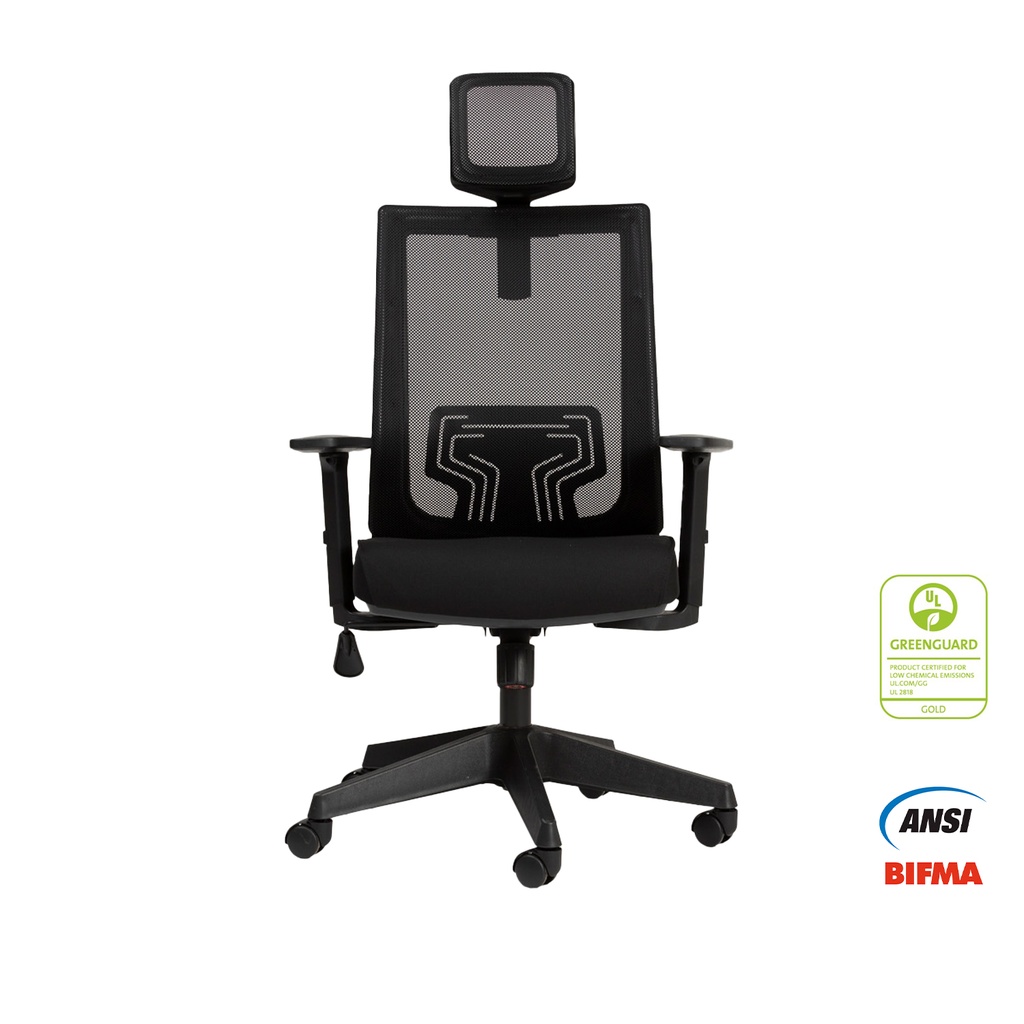Silla oficina alta Nez negro