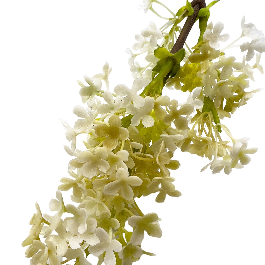 Rama flor artificial blanco 75cm