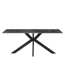 Mesa comedor 6 puestos Verona negro 