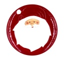 Plato navidad 26cm Santa