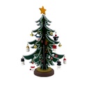 Árbol navidad 23cm decorativo madera