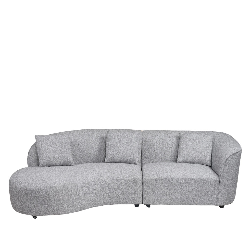 Sofá seccional Reims gris oscuro