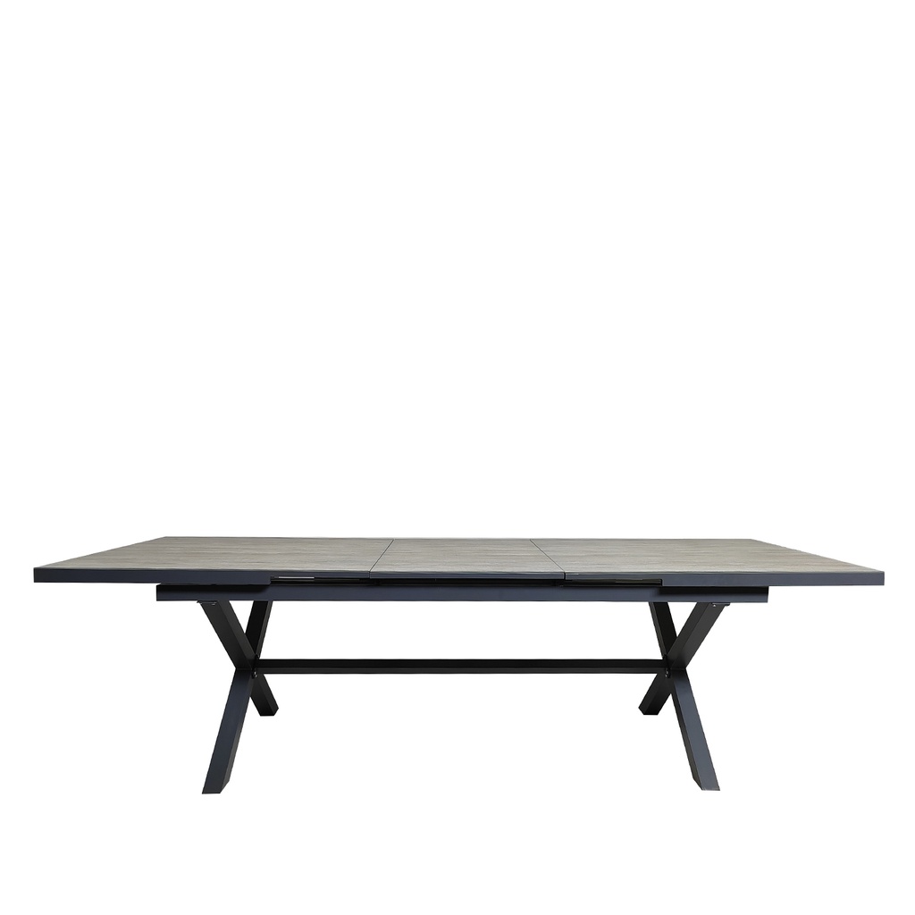 Mesa terraza extensible Ravello cerámica gris 200/260cm