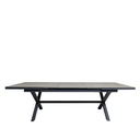 Mesa terraza extensible Ravello cerámica gris 200/260cm