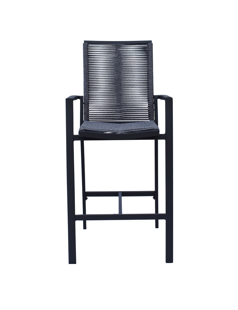 Silla Bar Terraza 58,5X65X105 gris c/cordón Fairfield