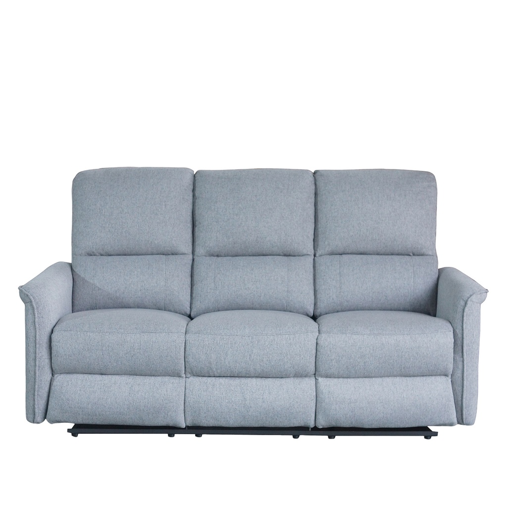 Sofá reclinable 3 cuerpos Milos gris