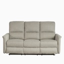 Sofá reclinable 3 cuerpos Milos beige
