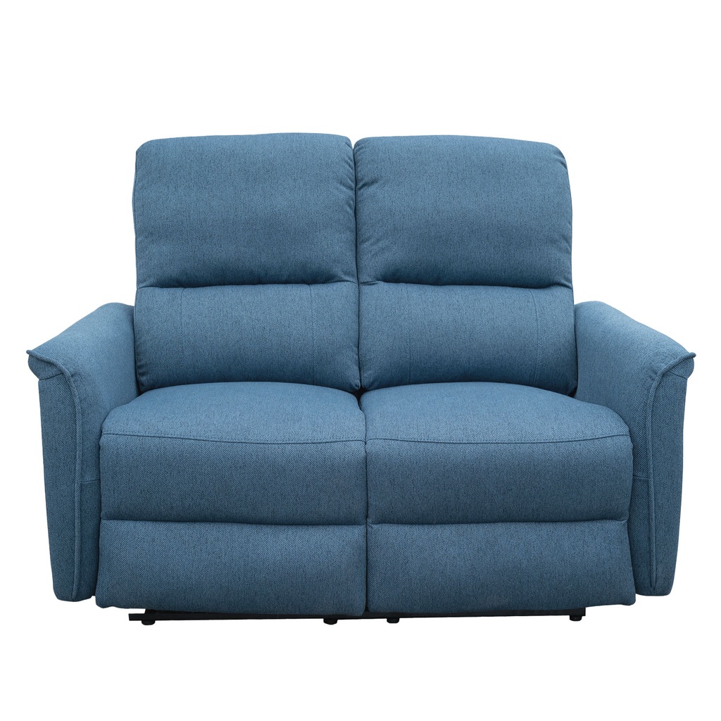 Sofá reclinable 2 cuerpos Milos azul
