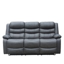 Sofá reclinable 3 cuerpos Siros gris