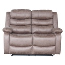 Sofá reclinable 2 cuerpos Siros café