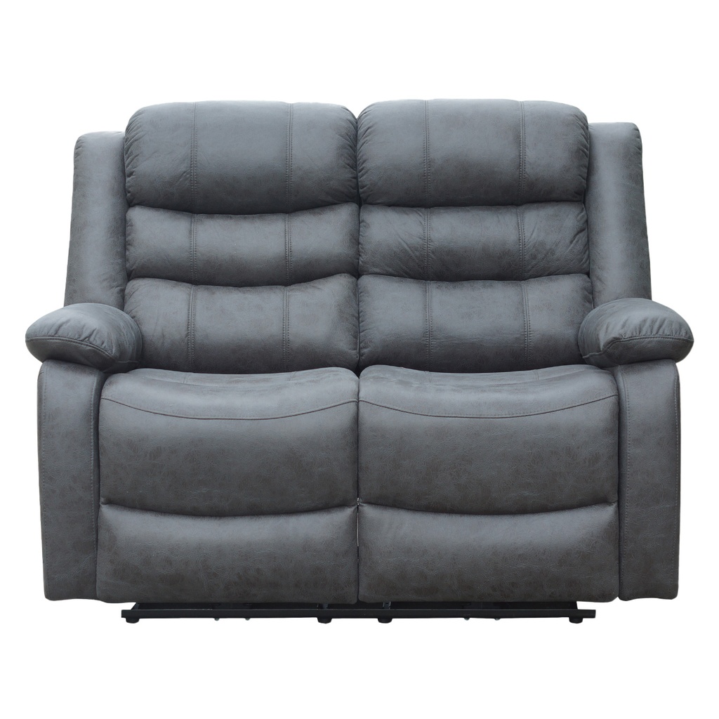 Sofá reclinable 2 cuerpos eléctrico Siros gris