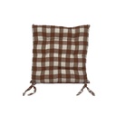 Cojín silla cuadros rojo 40x40cm