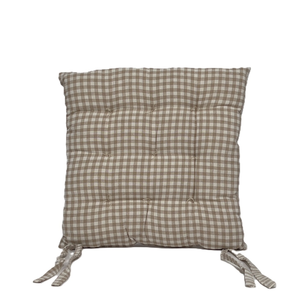 Cojín silla cuadros mini 40x40cm