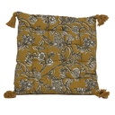 Cojín silla print amarillo 40x40cm