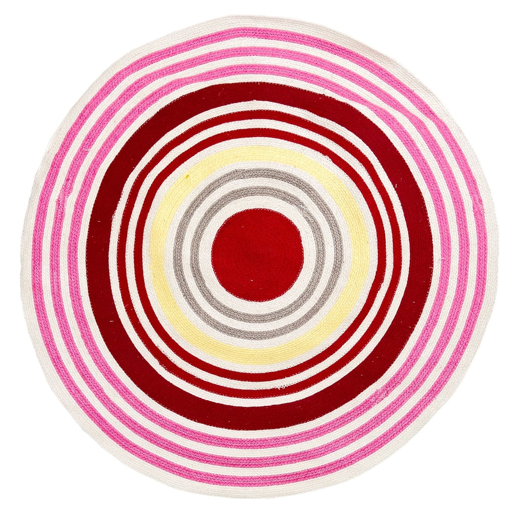 Alfombra kids franjas circular 120cm