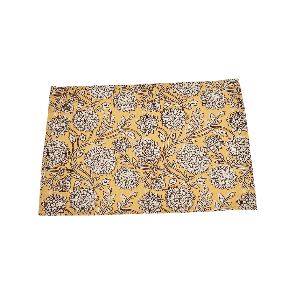 Individual flower print crudo 33x45cm