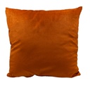 Cojín velvet naranjo 45x45cm