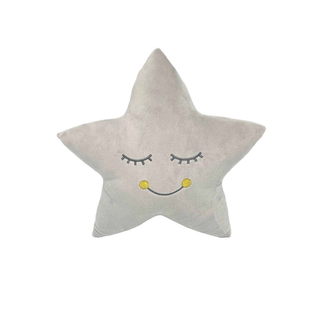 Cojín kids estrella 34cm gris